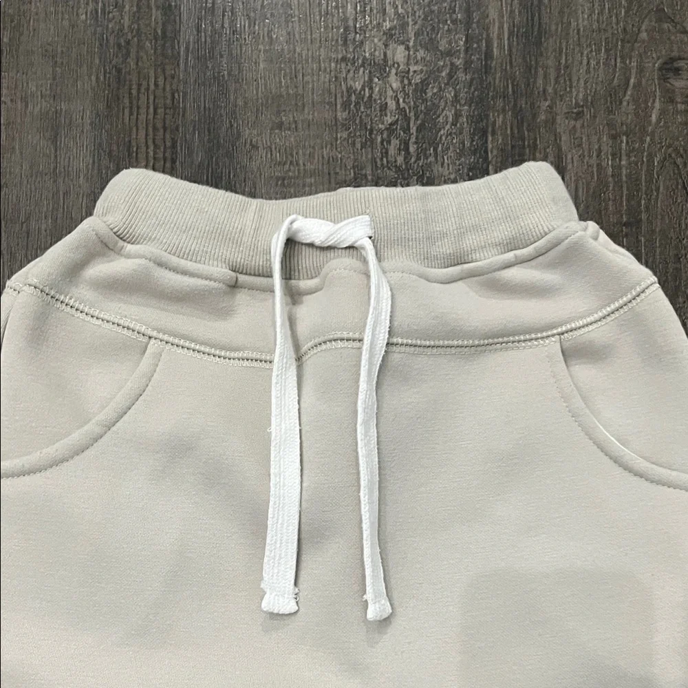 Little Bipsy Kids Beige Jogger Pants - Picture 3 of 5